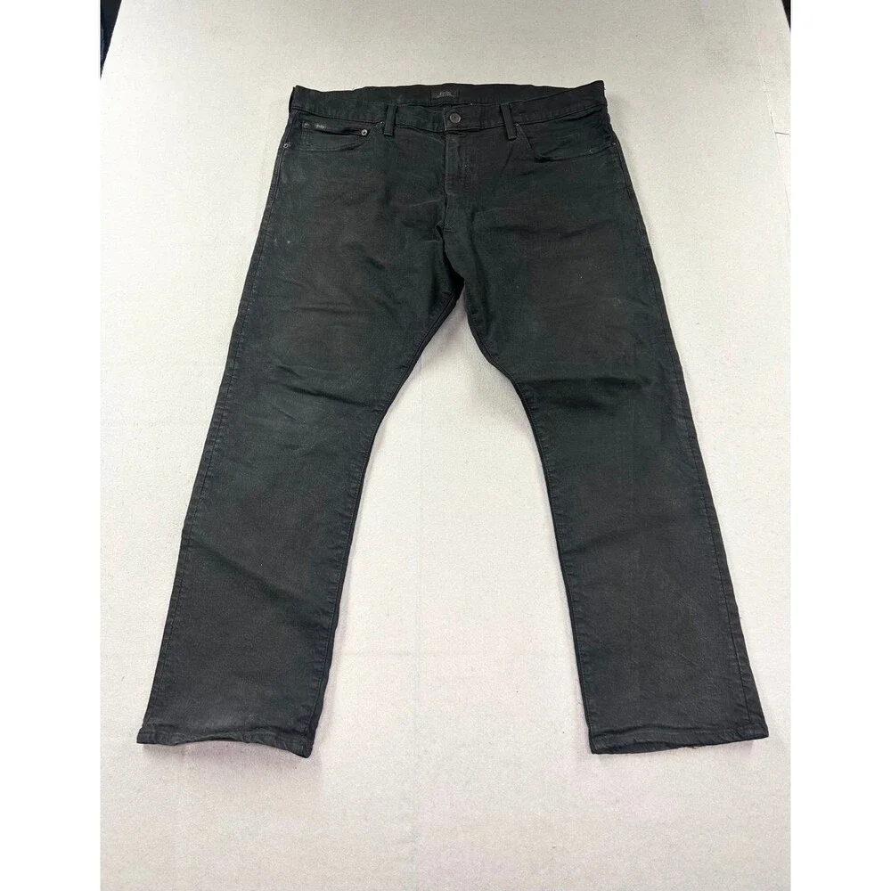 Polo Ralph Lauren Men’s Varick Slim Straight Black Denim Jeans